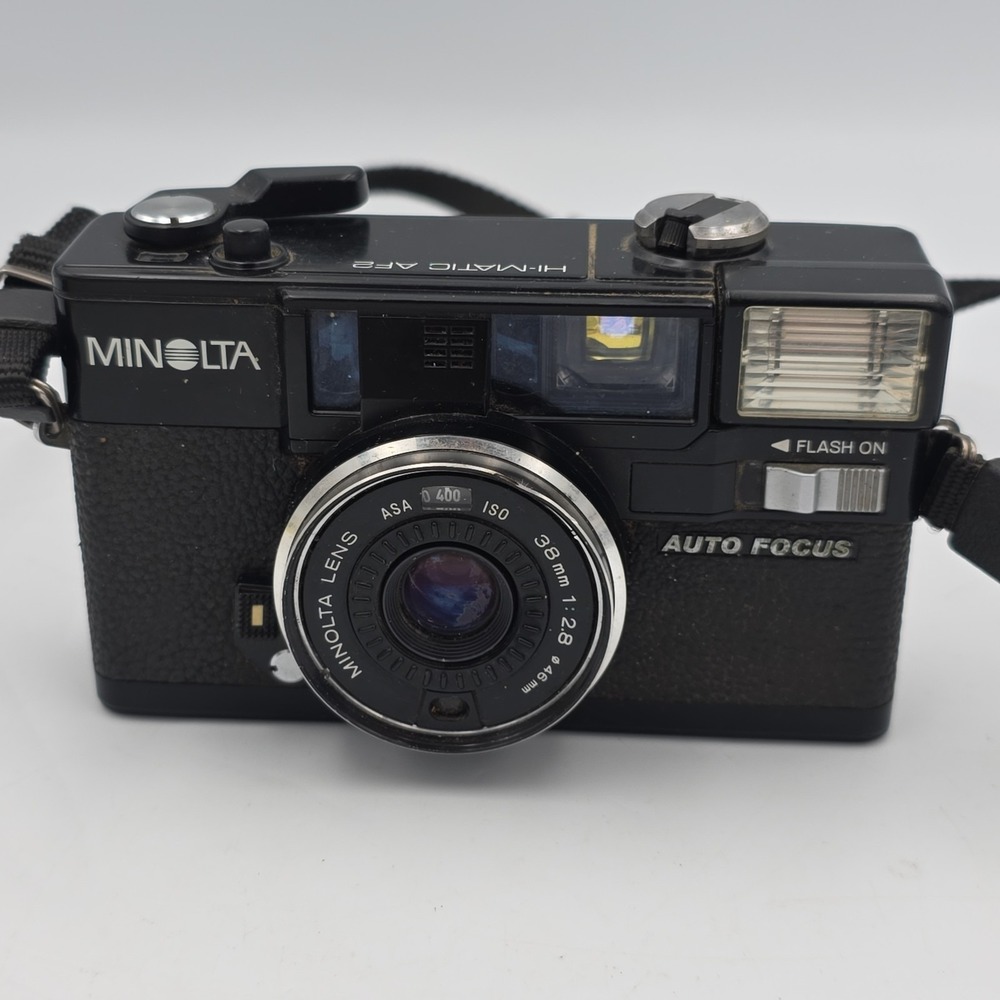 Minolta Hi-Matic AF2 35mm Film Camera -Untested Parts Or Repair